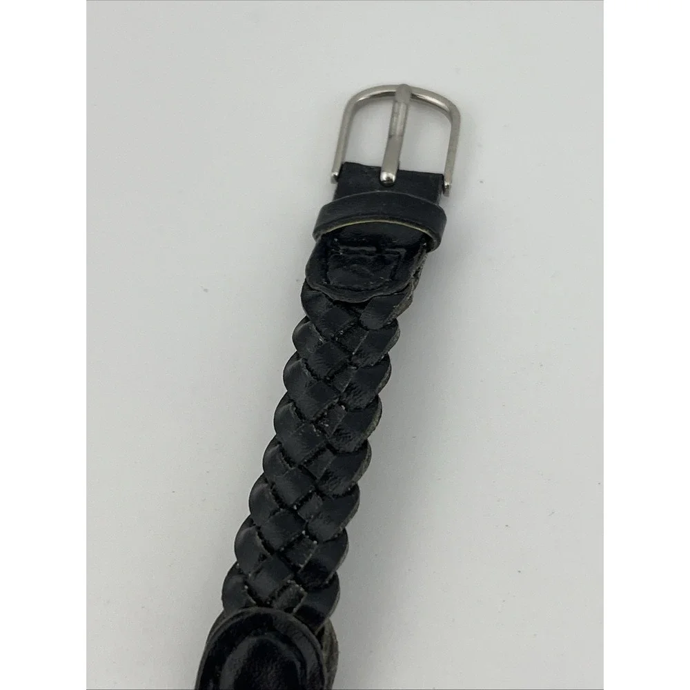 White Stag Watch Women 23mm Case Black Braided Band Blue Dial- New Battery‎